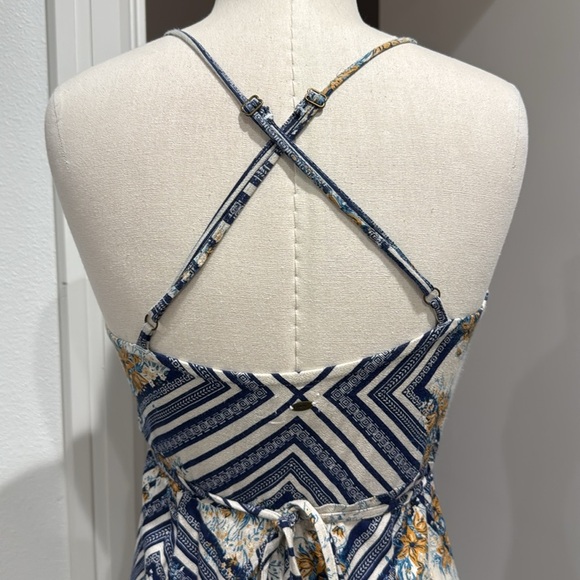 O'Neill Leelee Light Beige Print Wrap Dress - XS - Picture 8 of 13